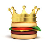 image of burger and crown